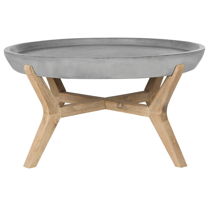 Indoor/Outdoor Coffee Table - Concrete Top - 33Wx33Dx18H