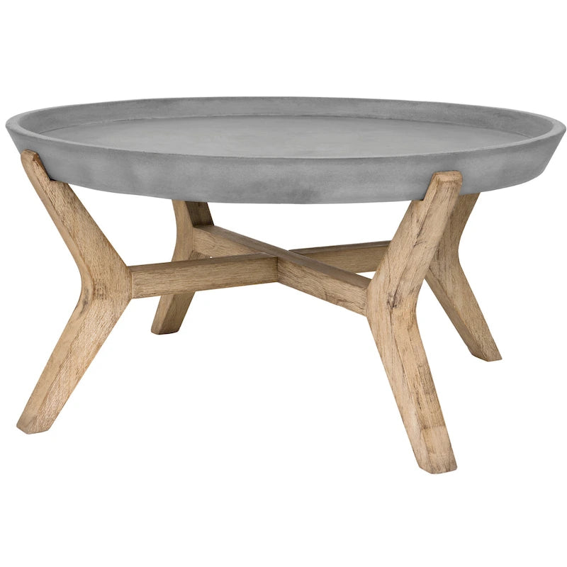 Indoor/Outdoor Coffee Table - Concrete Top - 33Wx33Dx18H