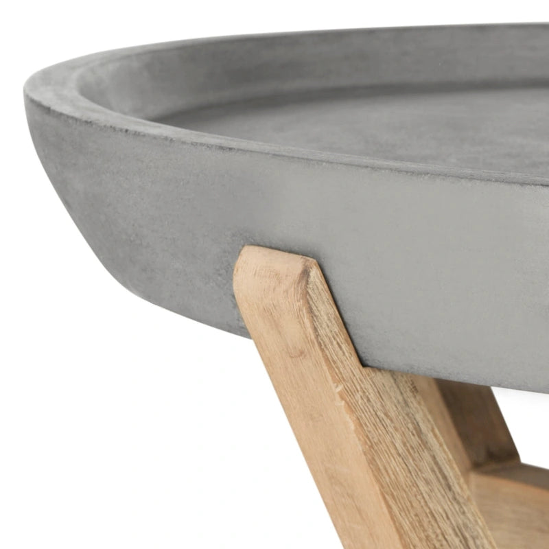 Indoor/Outdoor Coffee Table - Concrete Top - 33Wx33Dx18H