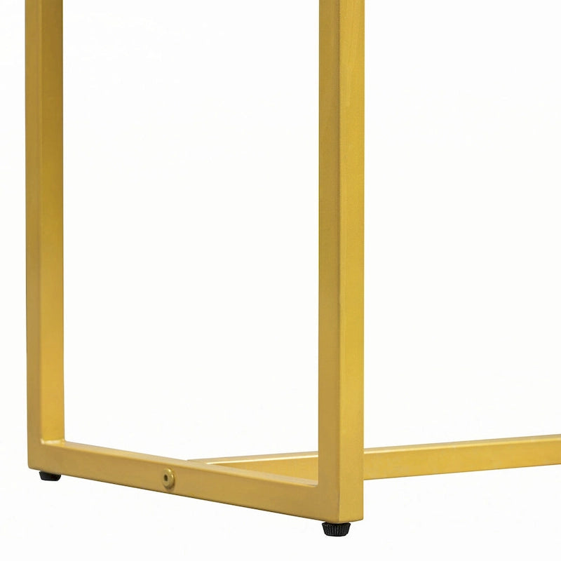 Modern Sleek Console Table with Storage, Grey