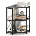 Costway Corner Printer Stand with Charging Station Adjustable Metal - See Details