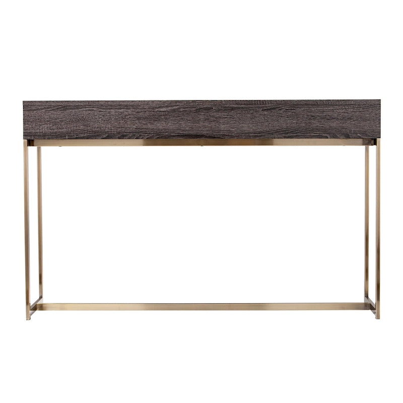 SEI Furniture Akela Transitional Wood Console Table with Storage