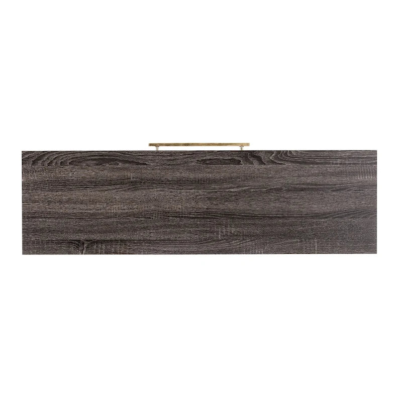 SEI Furniture Akela Transitional Wood Console Table with Storage