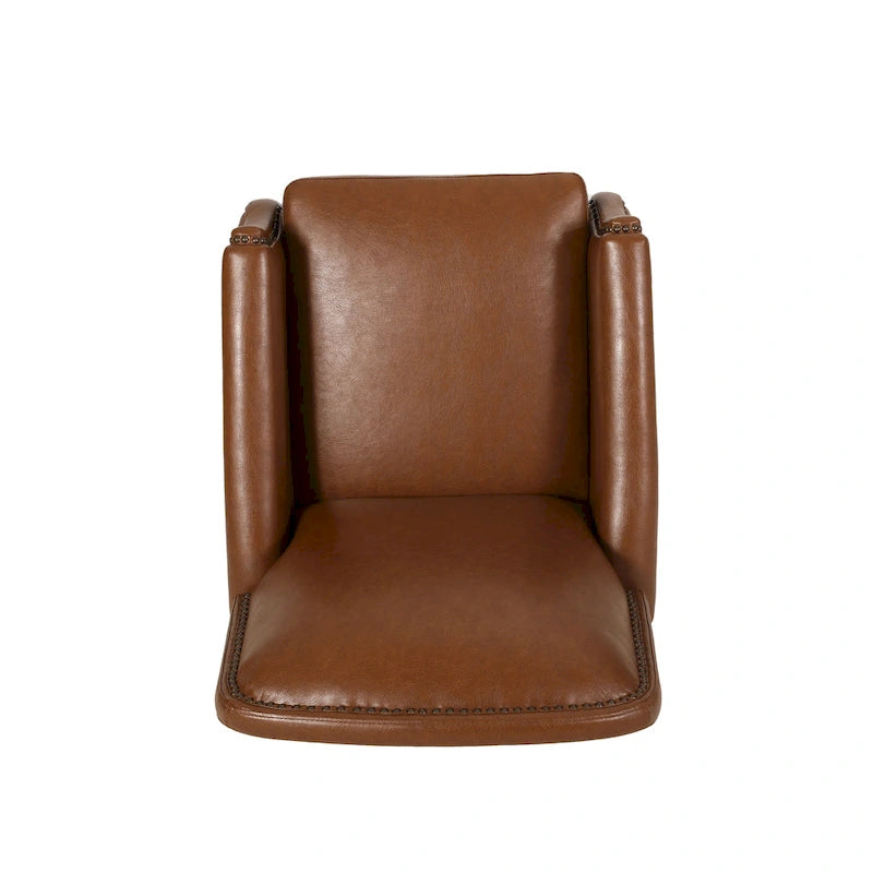 Cavanaugh Upholstered Pushback Recliner with Nailhead Trim by Christopher Knight Home