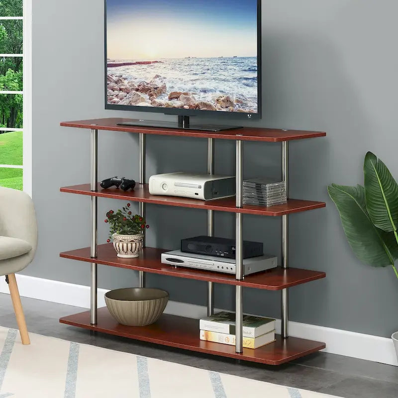 Convenience Concepts Designs2Go XL 55 inch Highboy 4 Tier TV Stand