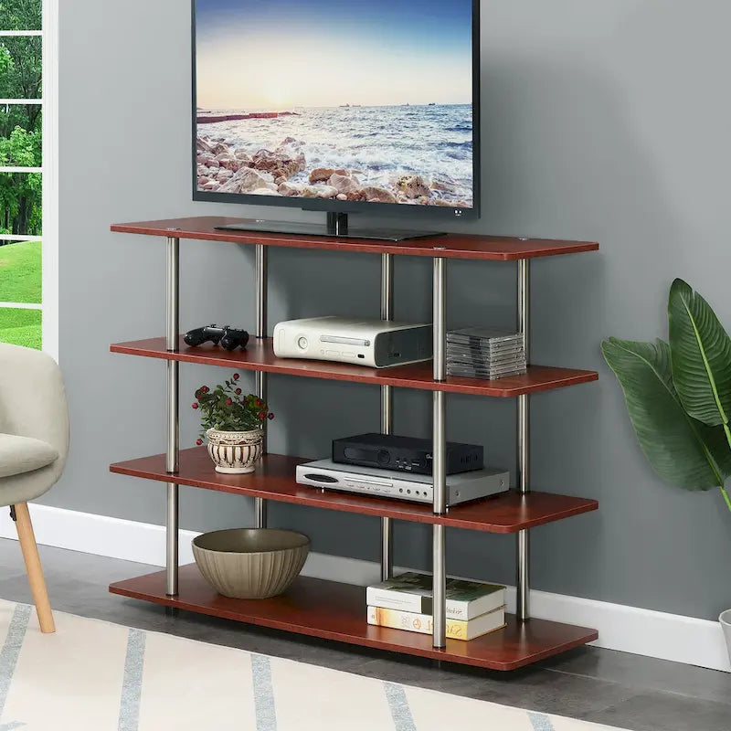 Convenience Concepts Designs2Go XL 55 inch Highboy 4 Tier TV Stand