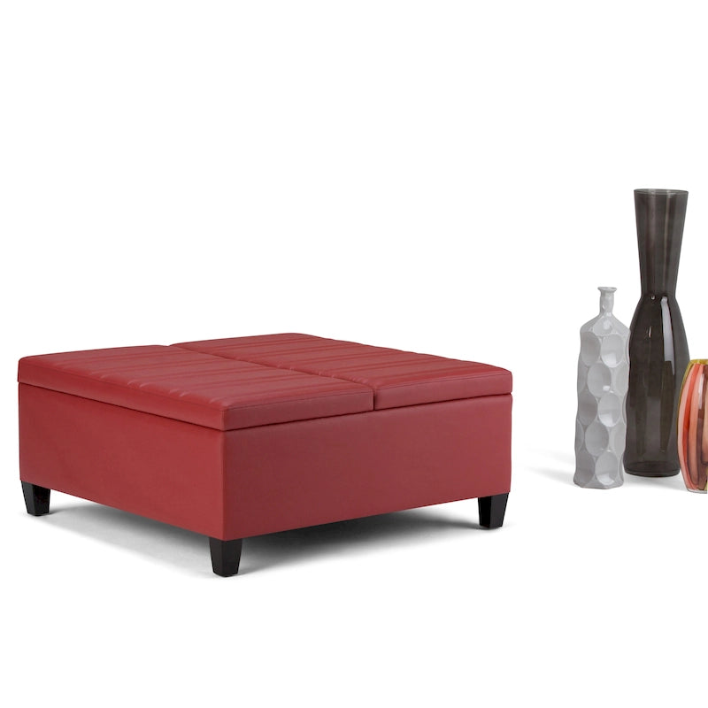WYNDENHALL Tyler 36 inch Wide Contemporary Square Table Ottoman