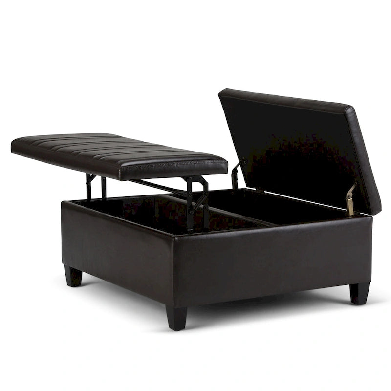 WYNDENHALL Tyler 36 inch Wide Contemporary Square Table Ottoman