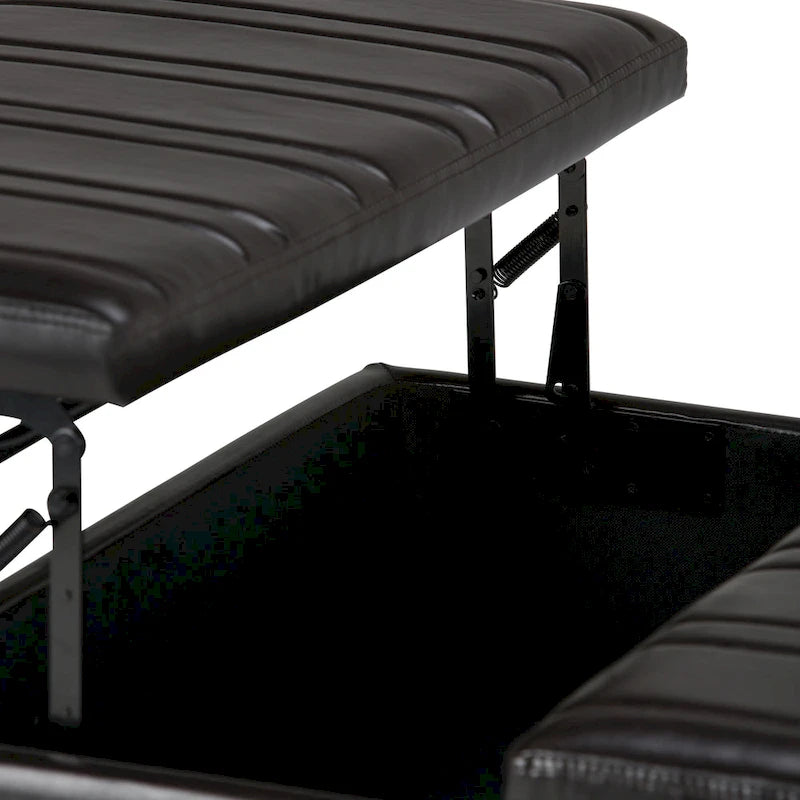 WYNDENHALL Tyler 36 inch Wide Contemporary Square Table Ottoman
