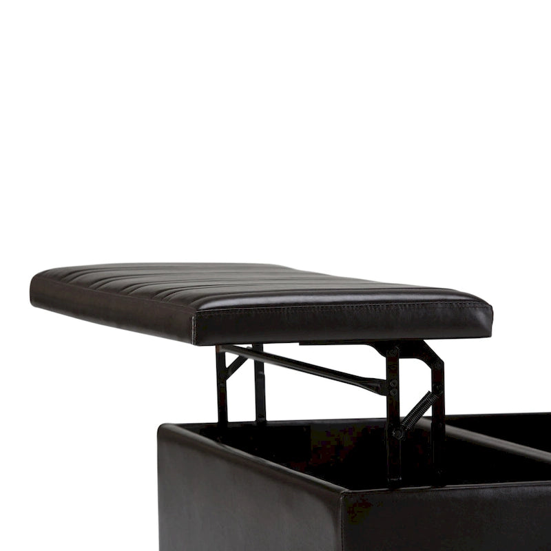 WYNDENHALL Tyler 36 inch Wide Contemporary Square Table Ottoman