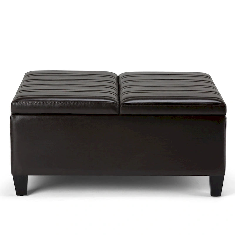 WYNDENHALL Tyler 36 inch Wide Contemporary Square Table Ottoman