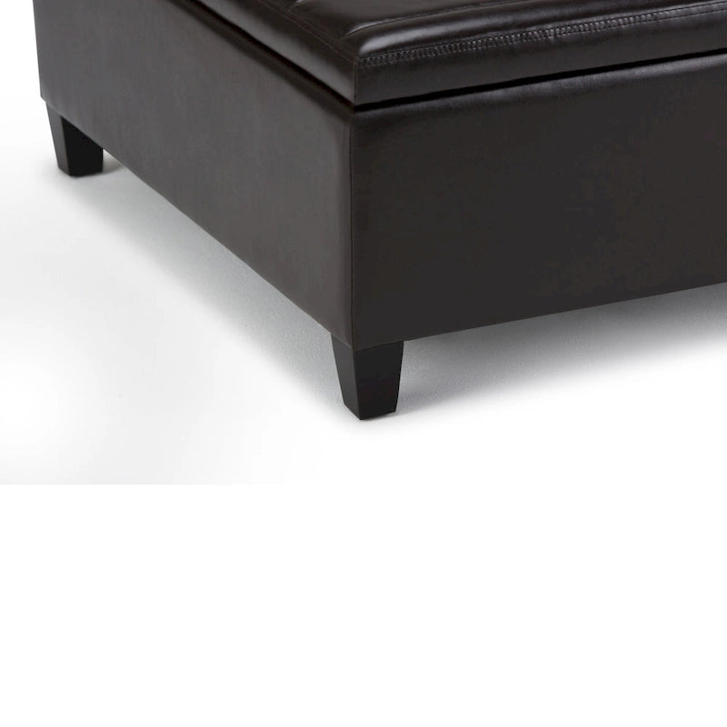 WYNDENHALL Tyler 36 inch Wide Contemporary Square Table Ottoman