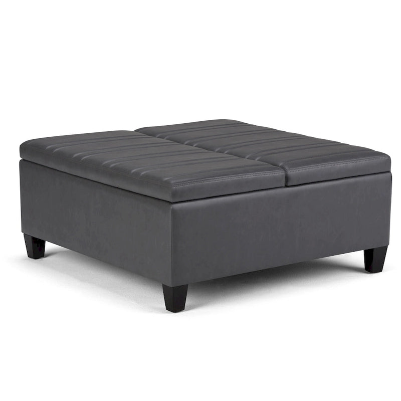 WYNDENHALL Tyler 36 inch Wide Contemporary Square Table Ottoman