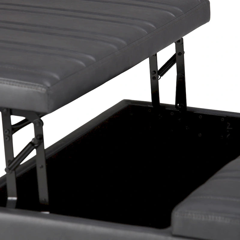 WYNDENHALL Tyler 36 inch Wide Contemporary Square Table Ottoman