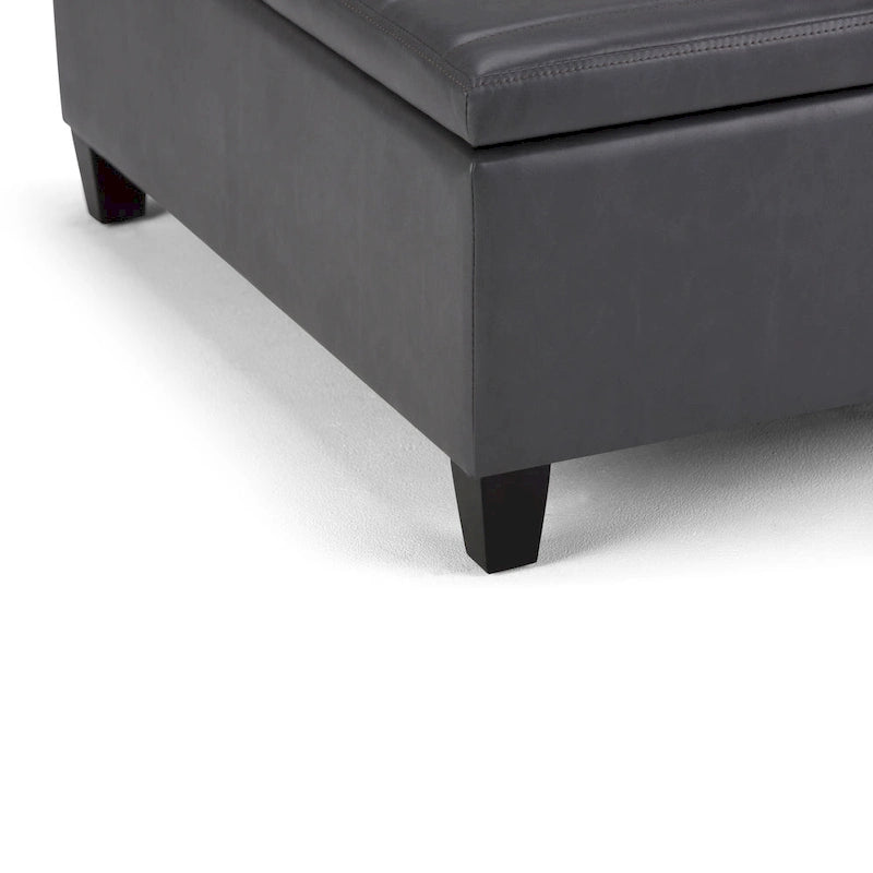 WYNDENHALL Tyler 36 inch Wide Contemporary Square Table Ottoman