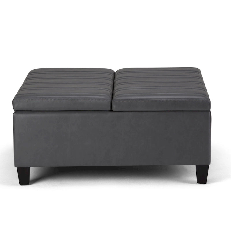 WYNDENHALL Tyler 36 inch Wide Contemporary Square Table Ottoman