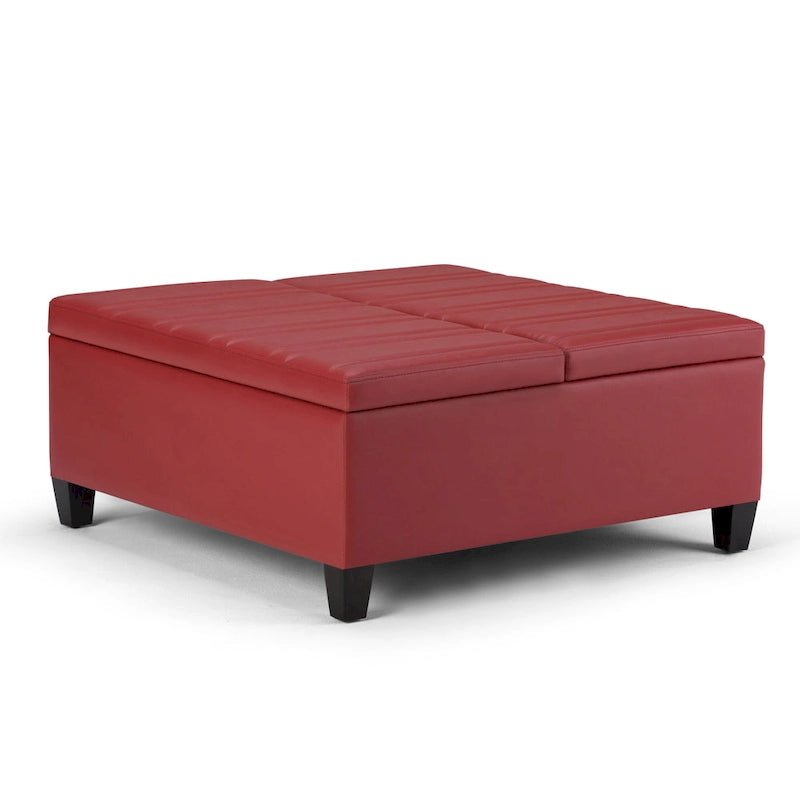 WYNDENHALL Tyler 36 inch Wide Contemporary Square Table Ottoman