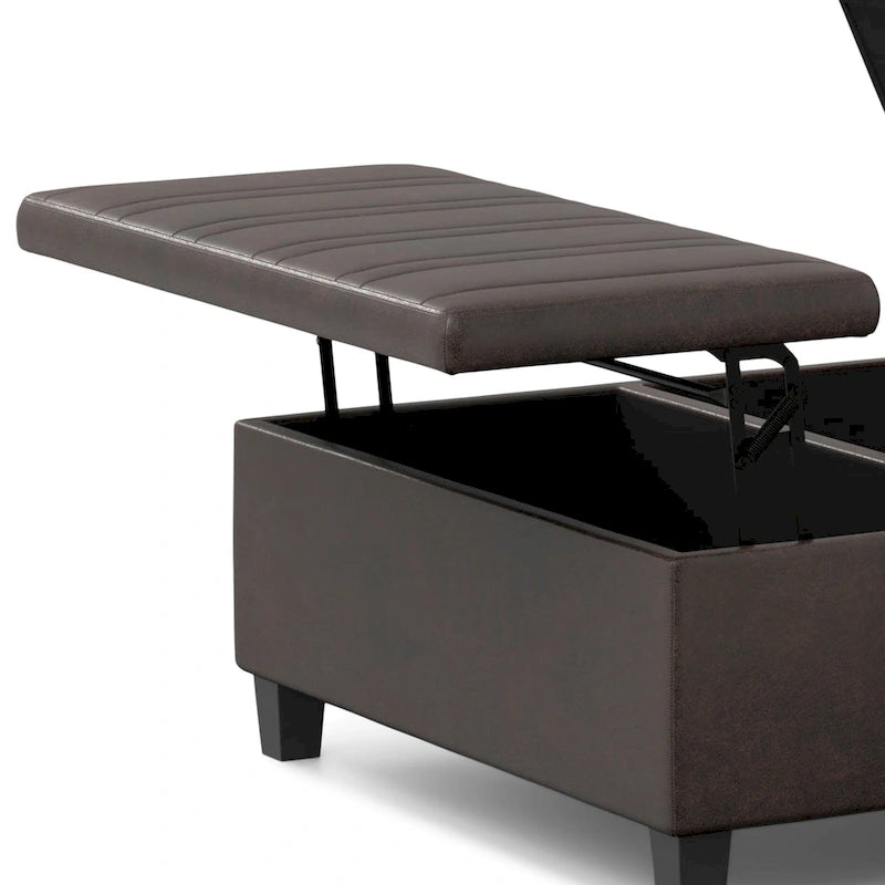 WYNDENHALL Tyler 36 inch Wide Contemporary Square Table Ottoman