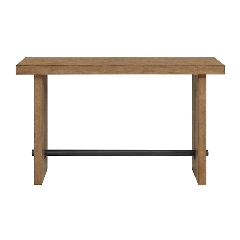 Landmark 60 Wide Sofa Table with 2 Legs, Weathered Oak