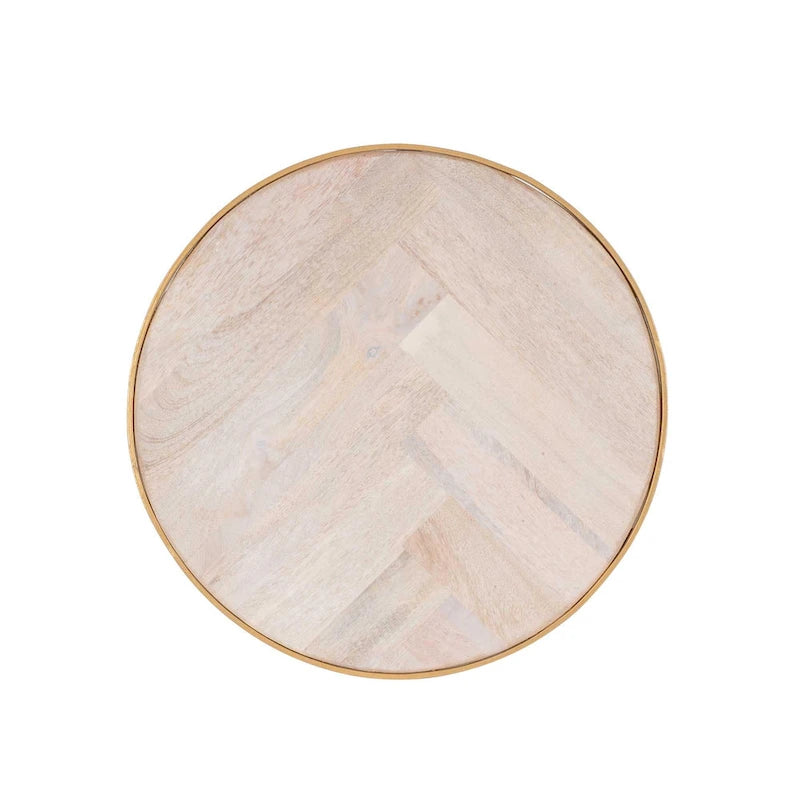 Natural Wood And Iron Nesting Accent Tables (Set of 2) by East at Main