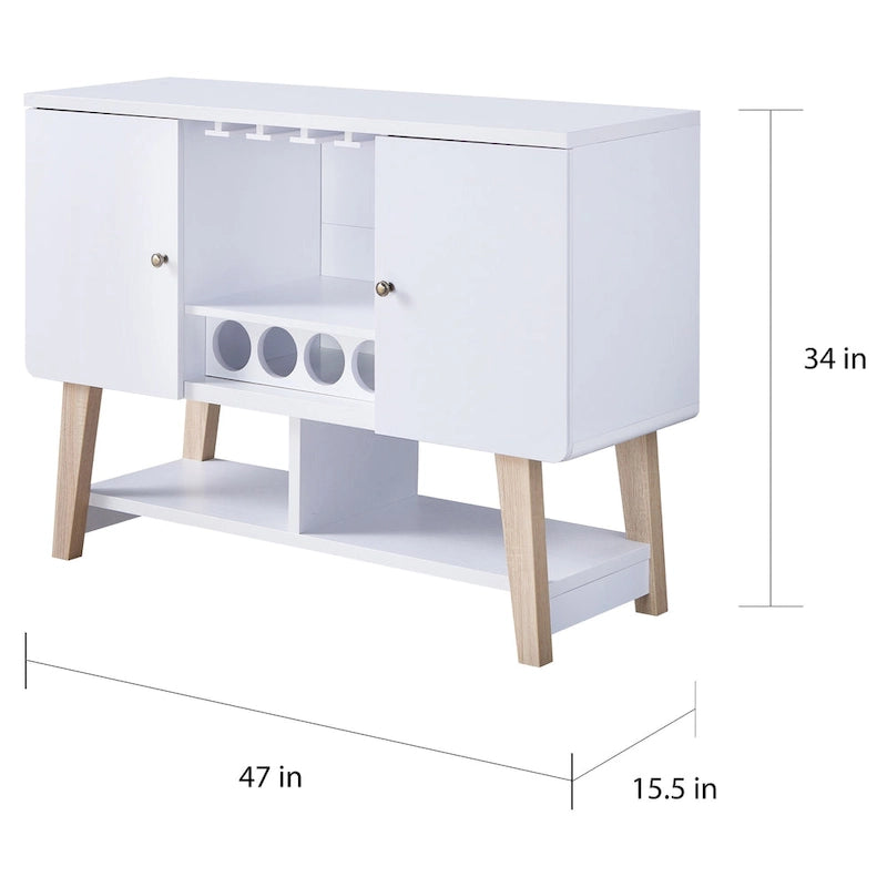 Carson Carrington Ingrirud Modern 4-bottle Buffet Server