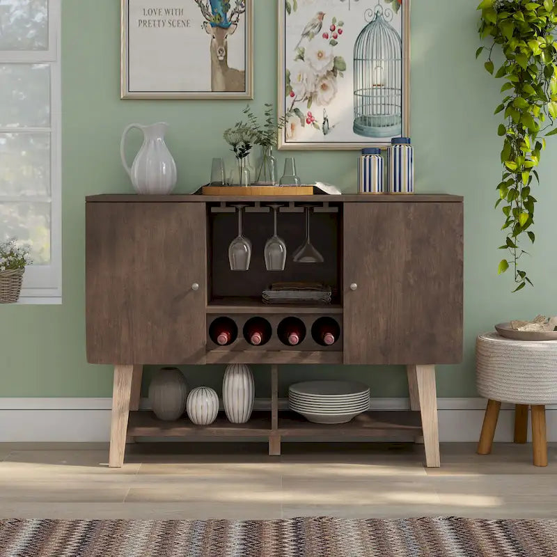 Carson Carrington Ingrirud Modern 4-bottle Buffet Server