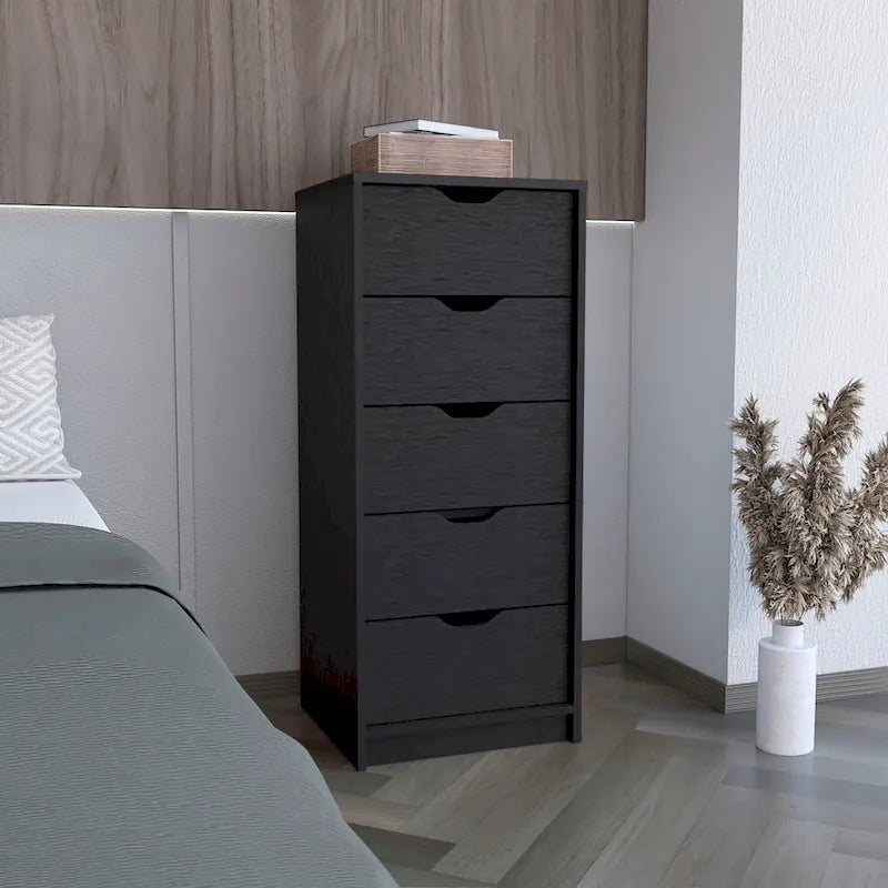 5 Drawers Tall Dresser with Pull Out System