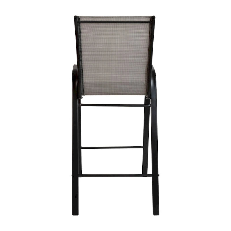 4 Pack Outdoor Barstools with Flex Comfort Material - Patio Stool
