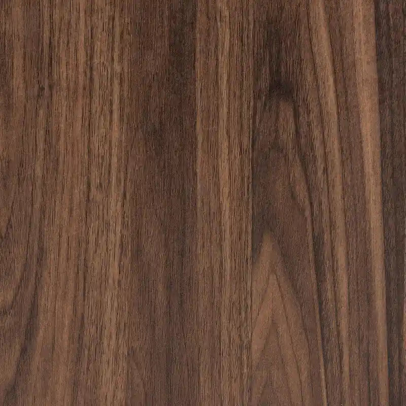 Sadia Modern Walnut Brown Finished Wood and Black Metal 1-Drawer End Table