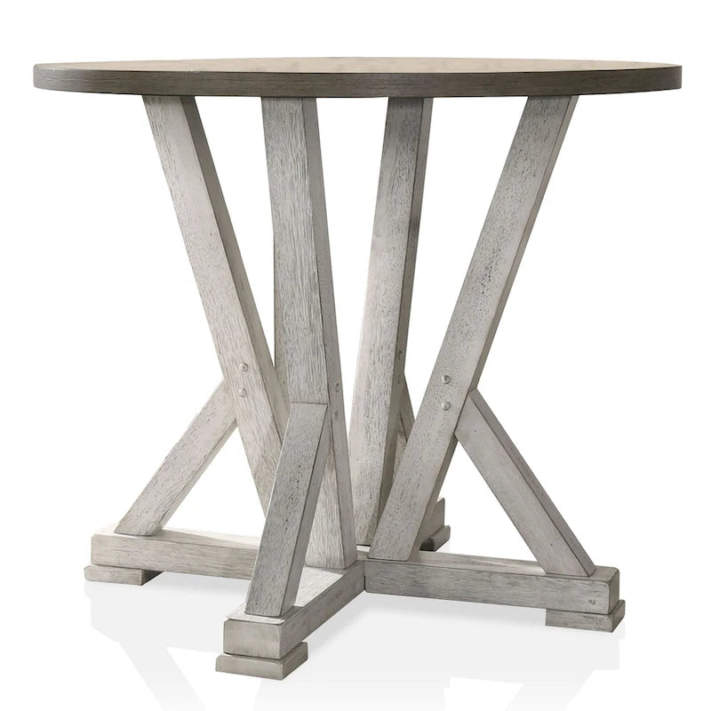Theile Ash Brown 48-inch Round Counter Height Table by Furniture of America