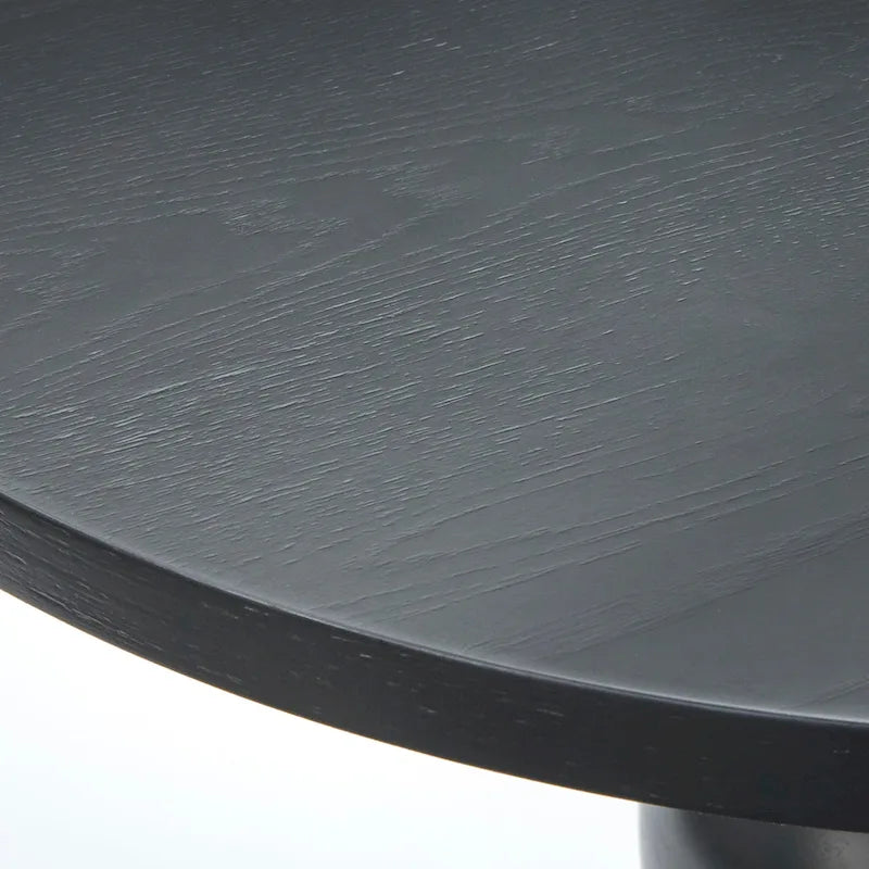 Black Round Pedestal Coffee Table