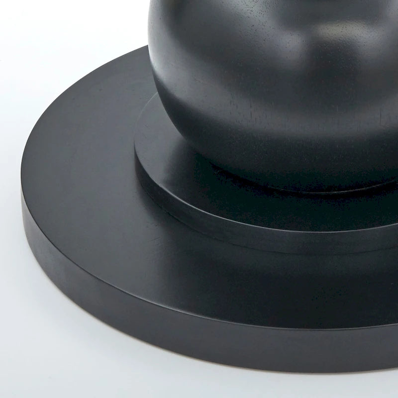 Black Round Pedestal Coffee Table