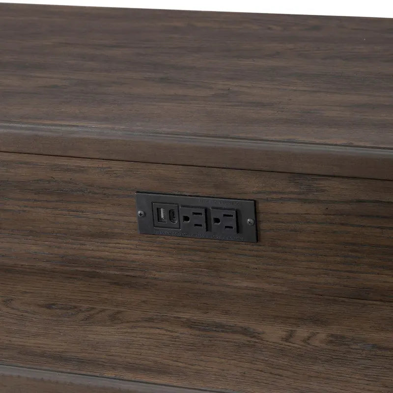 Paradise Valley Saddle Brown 4 Piece Console Table Set