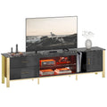 80-Inch LED Gloss TV Stand with 2 Drawers for 75-85 Inch TVs