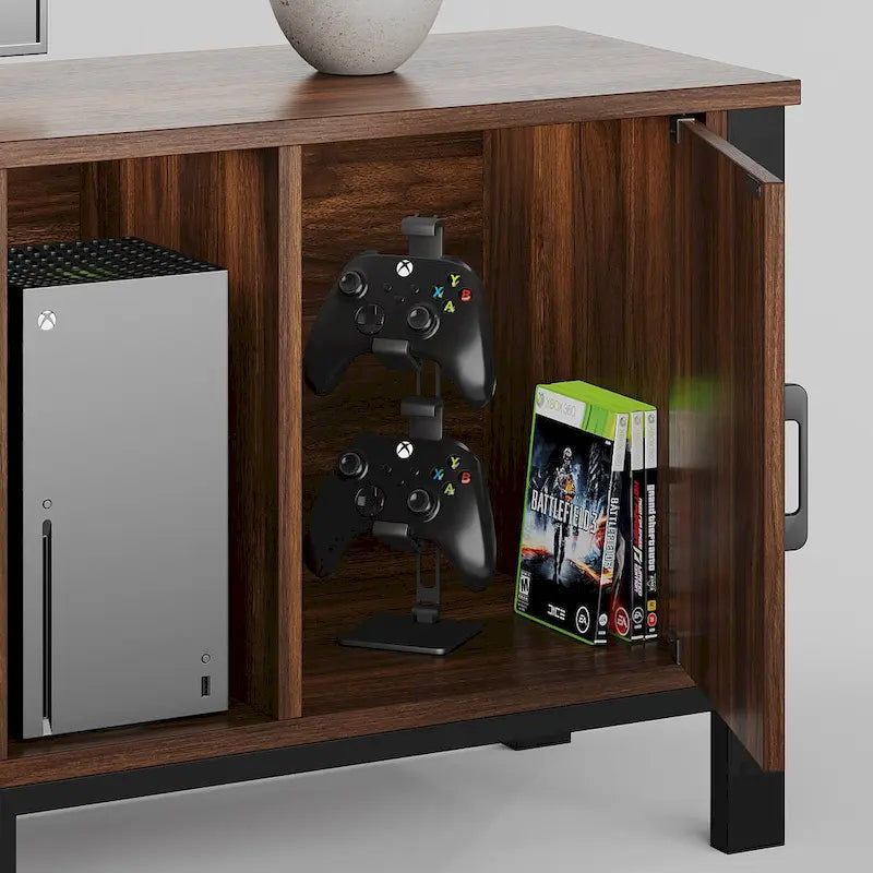 80-Inch LED Gloss TV Stand with 2 Drawers for 75-85 Inch TVs