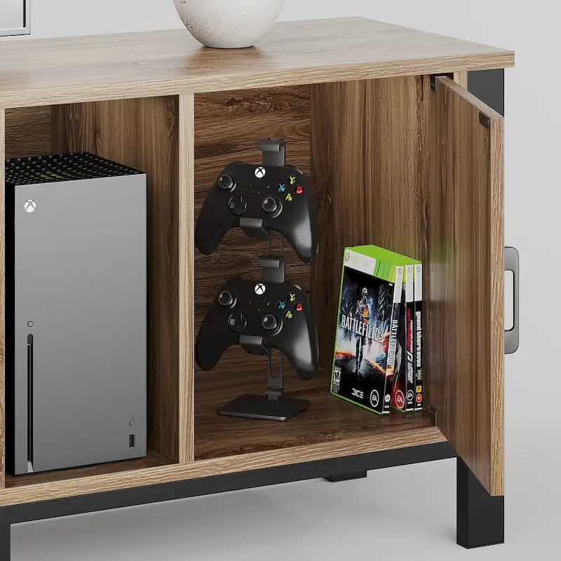 80-Inch LED Gloss TV Stand with 2 Drawers for 75-85 Inch TVs