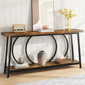 70.9 Inch Console Table with Storage Extra Long Narrow Sofa Couch Console Table