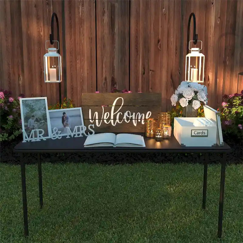 COSCO 20 x 48 Vinyl Top Folding Table