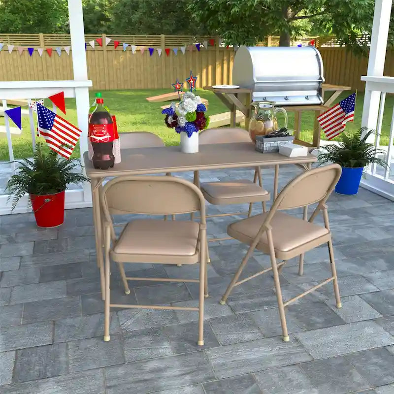 COSCO 20 x 48 Vinyl Top Folding Table