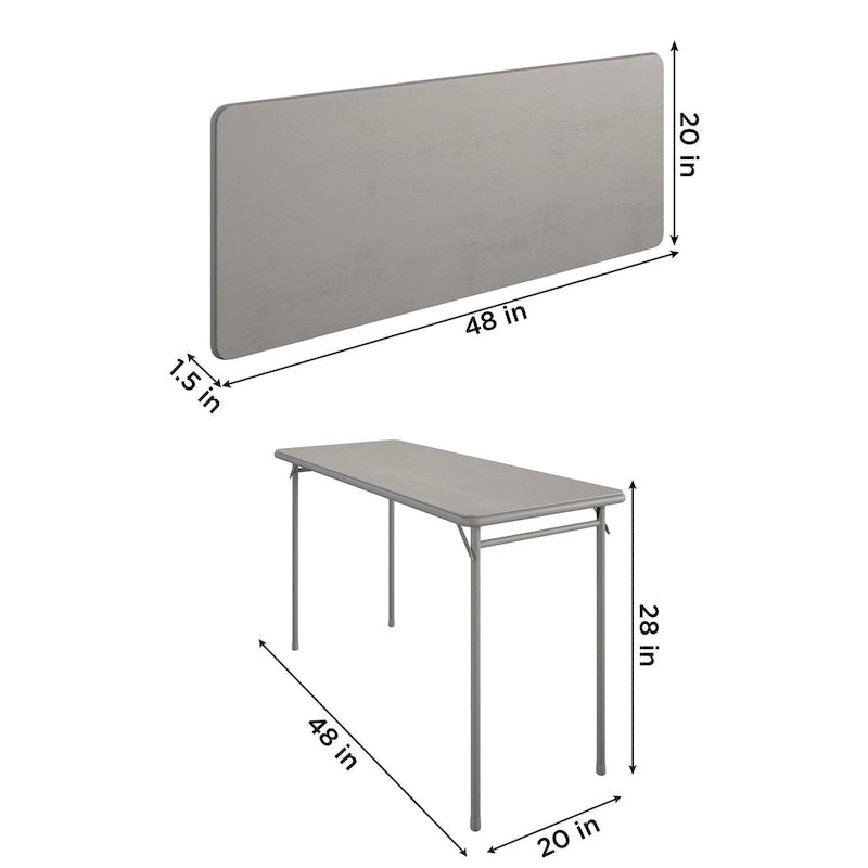 COSCO 20 x 48 Vinyl Top Folding Table