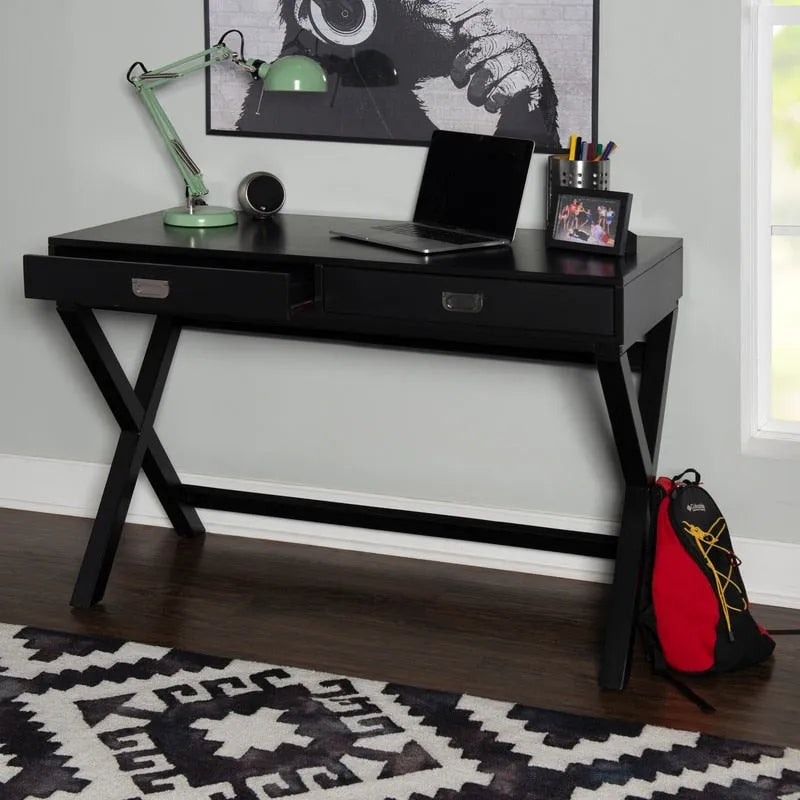 Poppy Black Writing Desk