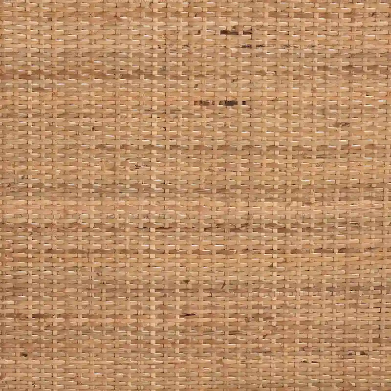 bali & pari Ramona Modern Bohemian Light Honey Rattan Console Table