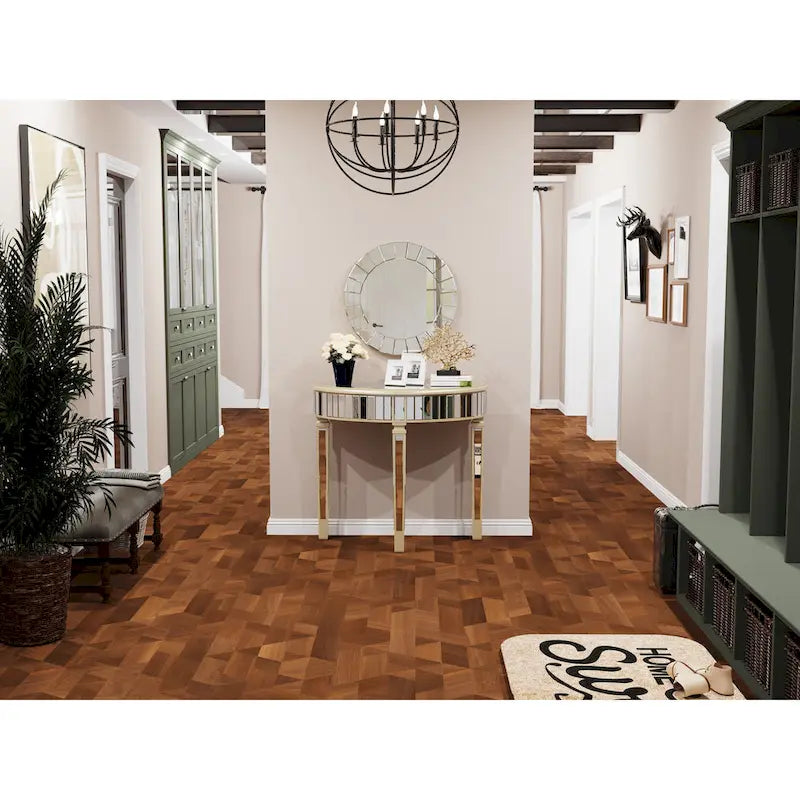 Silver Mirrored Half Moon Console Table Sofa Table - 35.4x31.6 inch