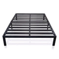 King Metal Platform Bed Frame with Heavy Duty Slats