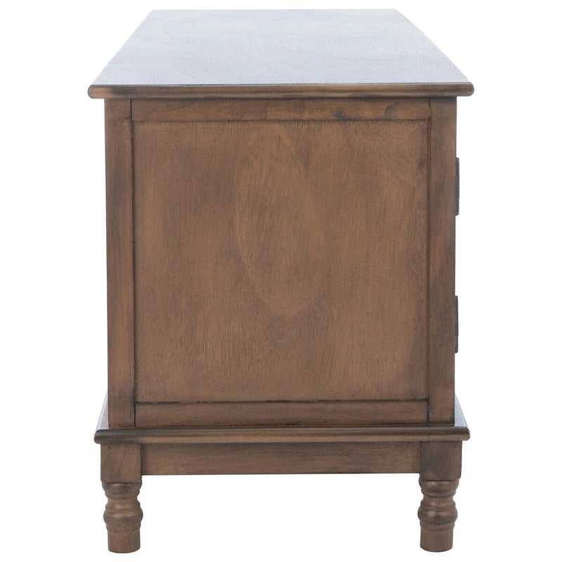 2-Door TV Media Stand with Herringbone Pattern - 47W x 16D x 20H