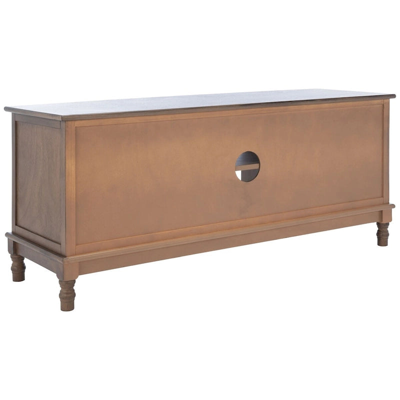 2-Door TV Media Stand with Herringbone Pattern - 47W x 16D x 20H