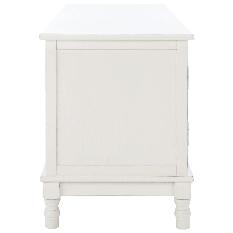 2-Door TV Media Stand with Herringbone Pattern - 47W x 16D x 20H