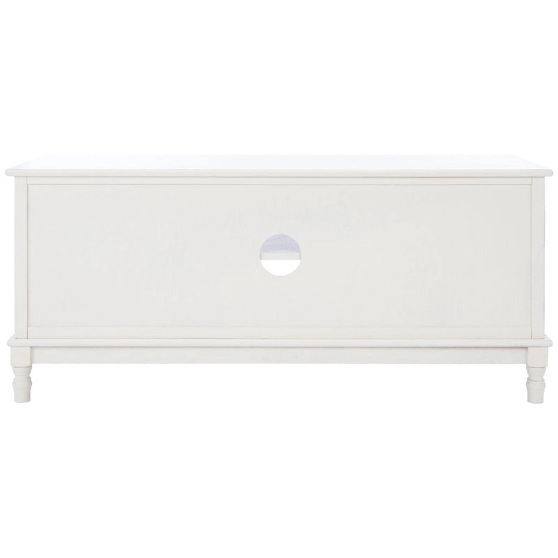 2-Door TV Media Stand with Herringbone Pattern - 47W x 16D x 20H