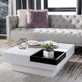 SAFAVIEH Phylis White/ Black Coffee Table - 35.4 x 35.4 x 11.8 - 35Wx35Dx12H
