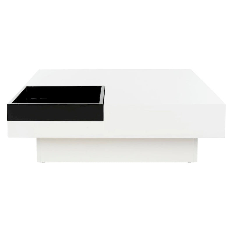 SAFAVIEH Phylis White/ Black Coffee Table - 35.4 x 35.4 x 11.8 - 35Wx35Dx12H